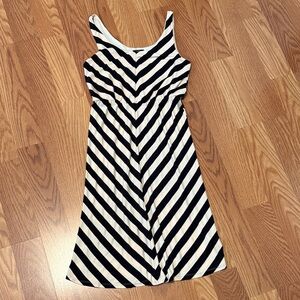 Angie Black and White Striped Dress